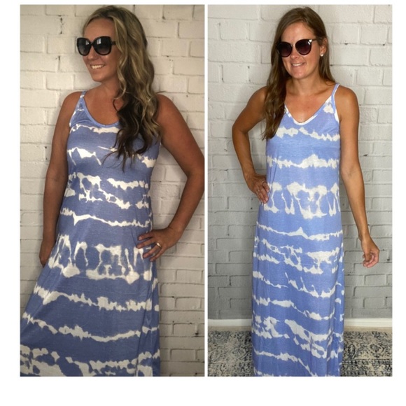 Tie dye blue dress NWT - Picture 3 of 6